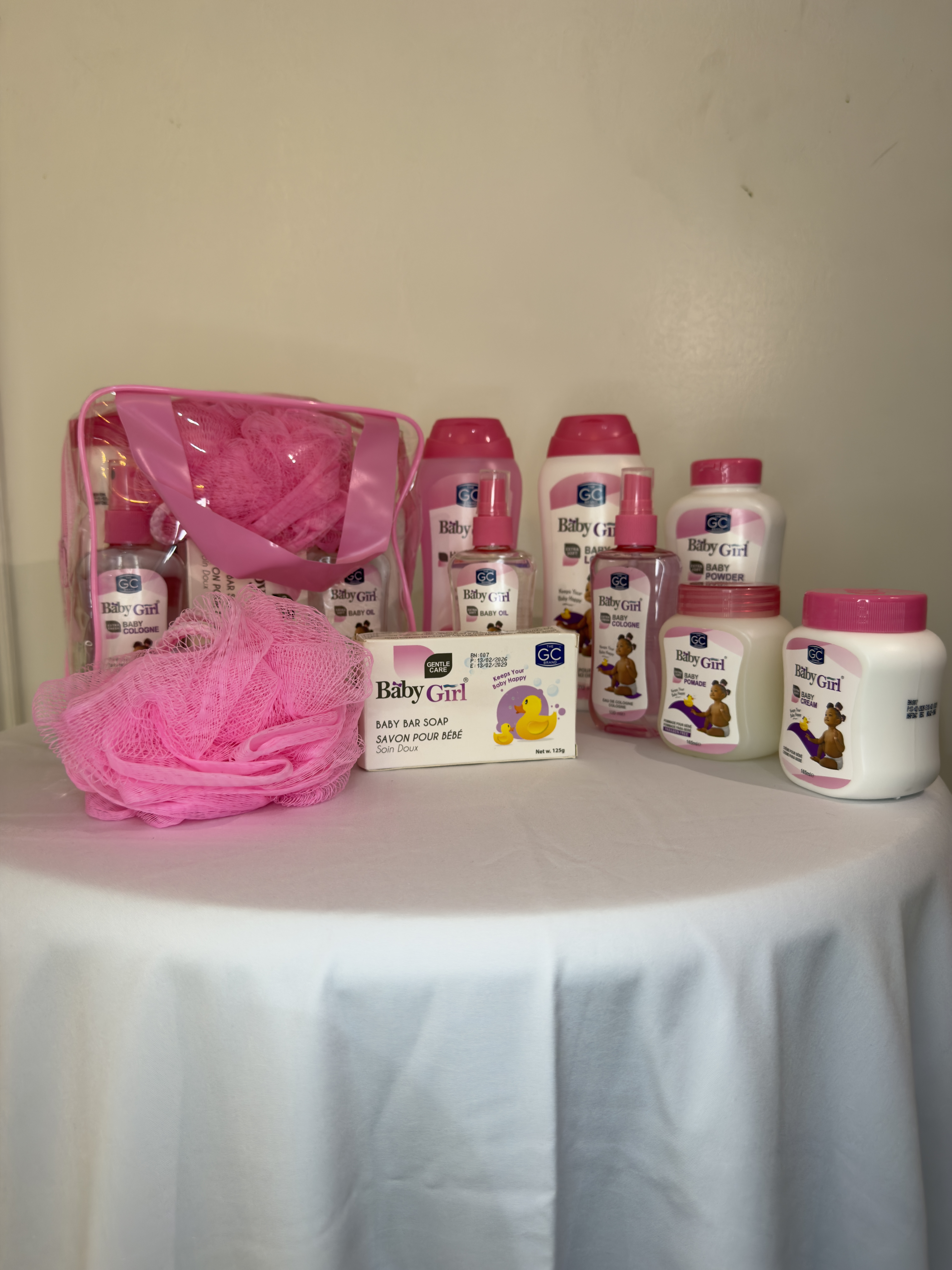 The GC Brand Baby Girl Deluxe 9-Piece Skincare & Bath Gift Set
