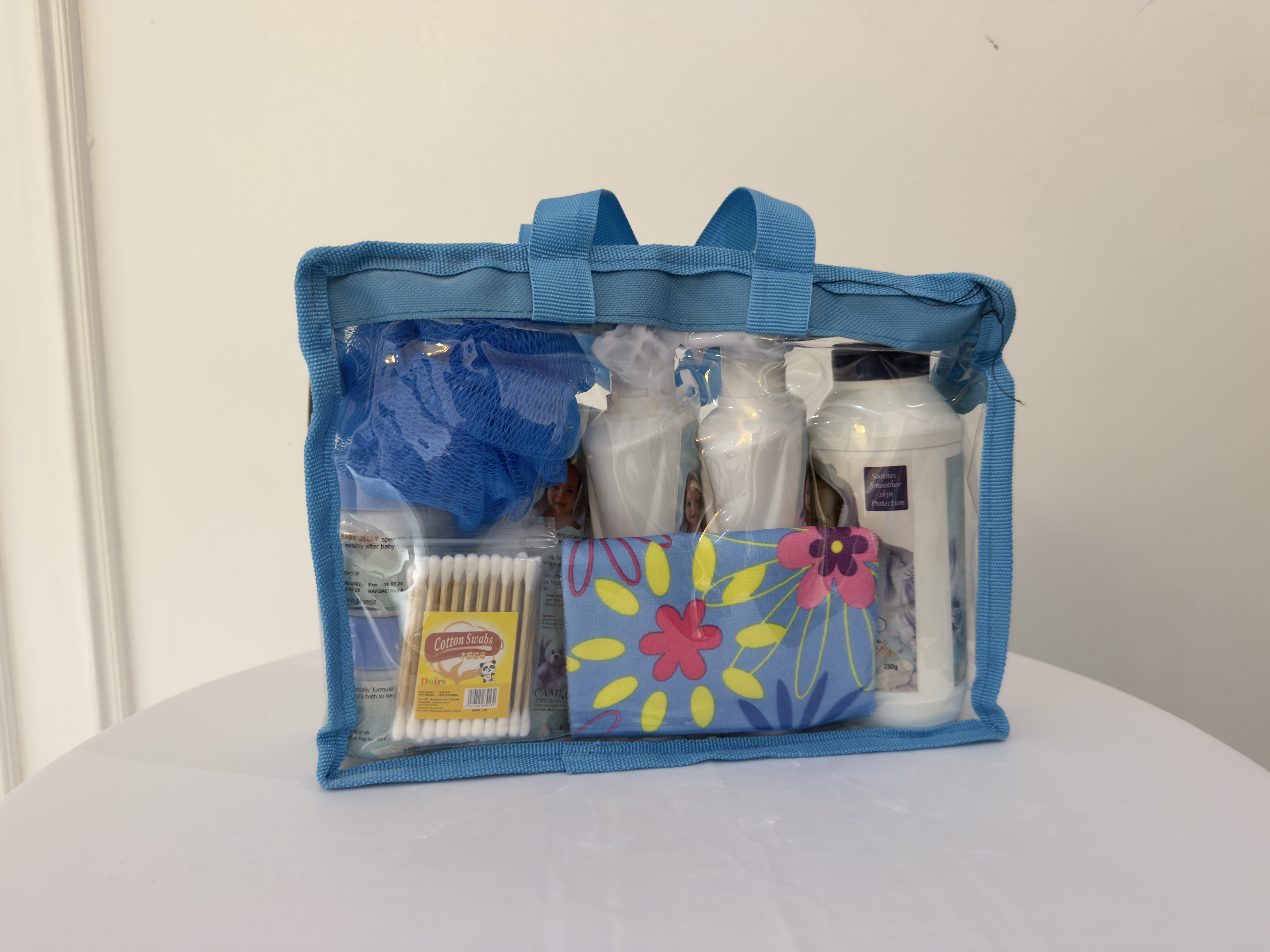 Complete Newborn Bath & Skincare Essentials Kit - Blue