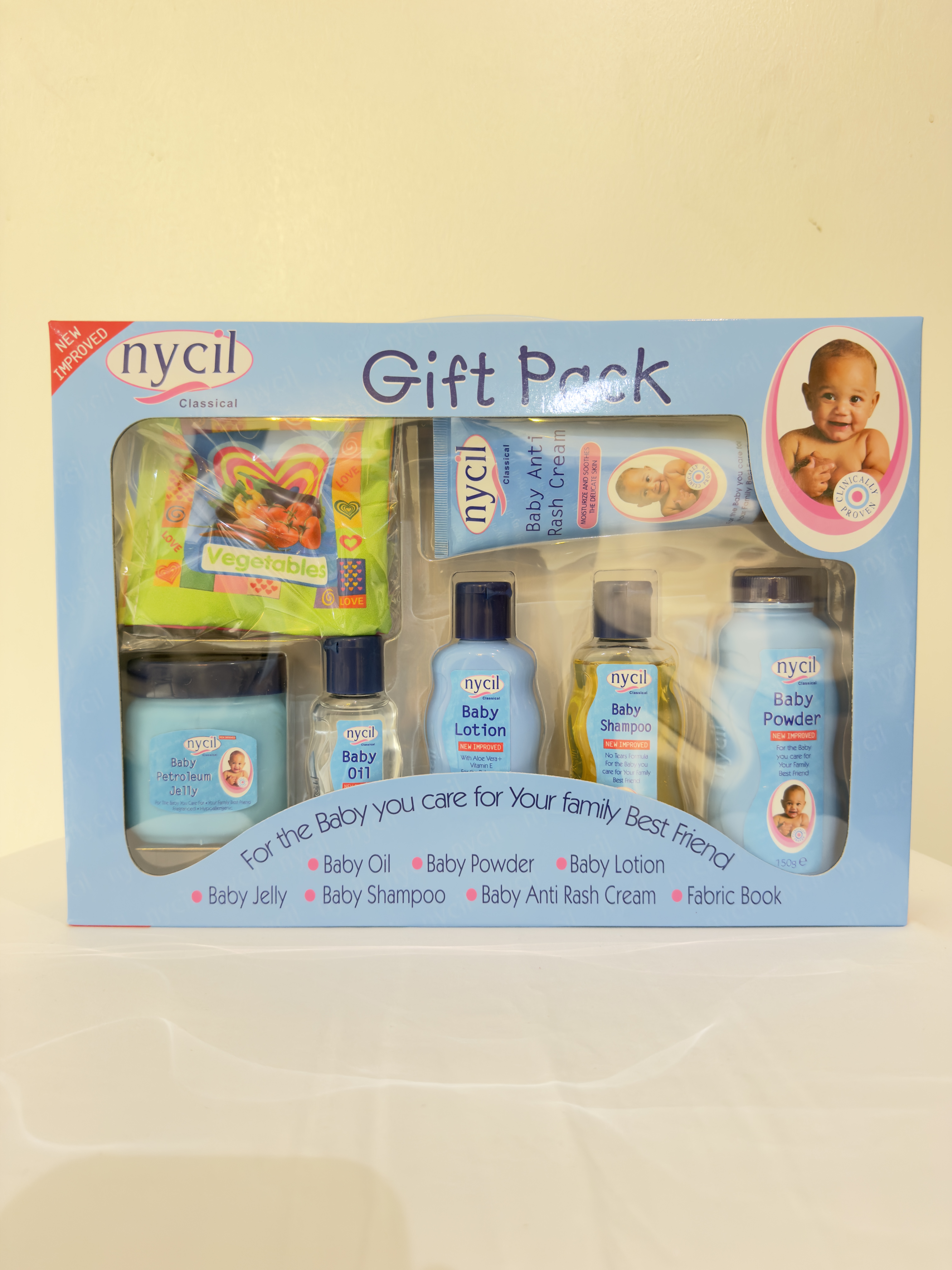 Nycil Classical Complete Newborn Baby Care Gift Pack (7-Piece Set)