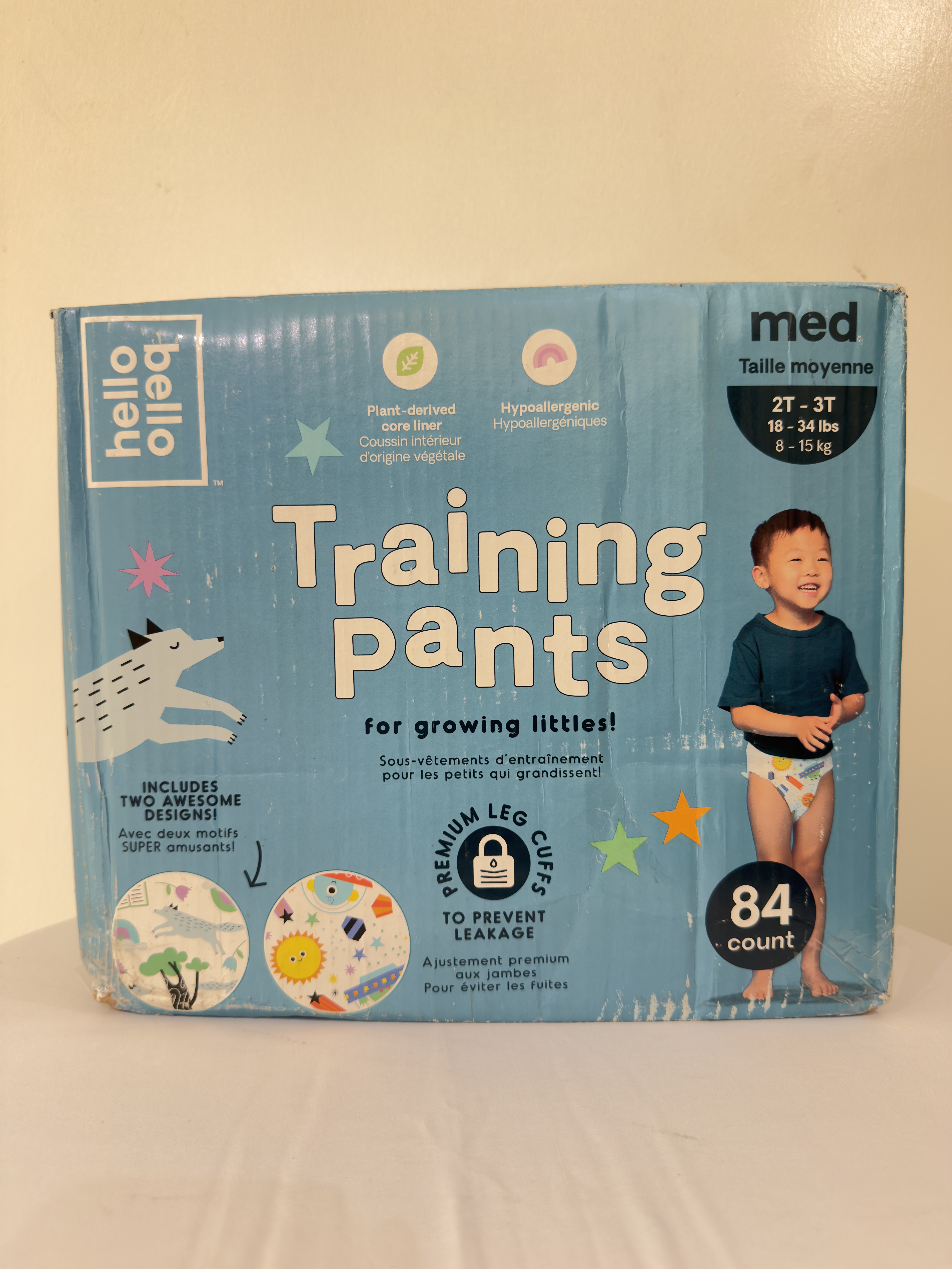 Hello Bello Premium Toddler Training Pants Size 2T-3T (84 Count)